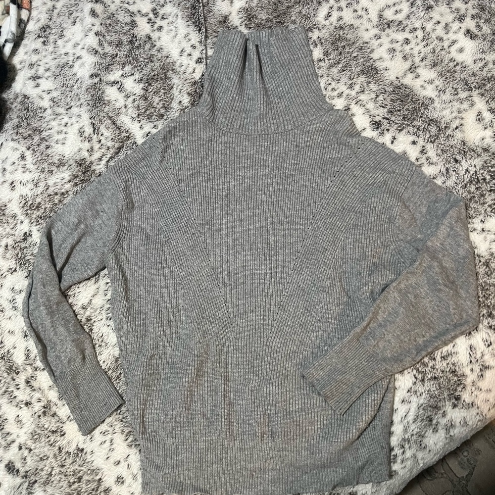 Philosophy Gray Cowl Neck Sweater